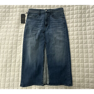 Rag & Bone Skirt Womens 34 Denim Clare Midi Front Slit Medium Wash Casual Boho